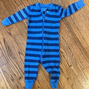 Hanna Andersson Blue and Navy Striped Pajamas size 12-18 months